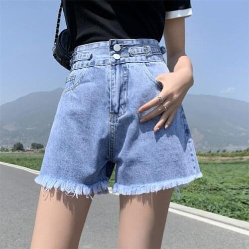 High Waist Jean Shorts Summer Women Denim Casual Short Jeans New Style All-match Ladies Denim Short Pants