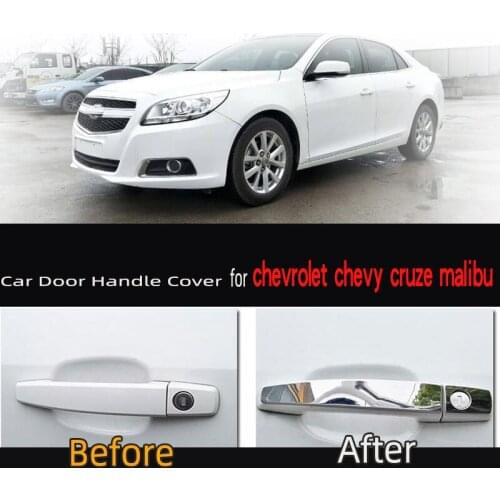 KARCNG 8pcs/set Car door handle cover stainless steel Chrome decorative sticker FOR Chevrolet Chevy Malibu AVEO Captiva Cruze