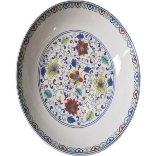 Chinese old porcelain Blue and white porcelain plate