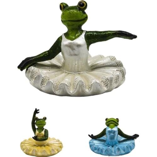 Creative Resin Floating Frogs Statue Outdoor Garden Pond Frog Decorative Cute Frog Sculpture Home Desk Ornament Garden Decor