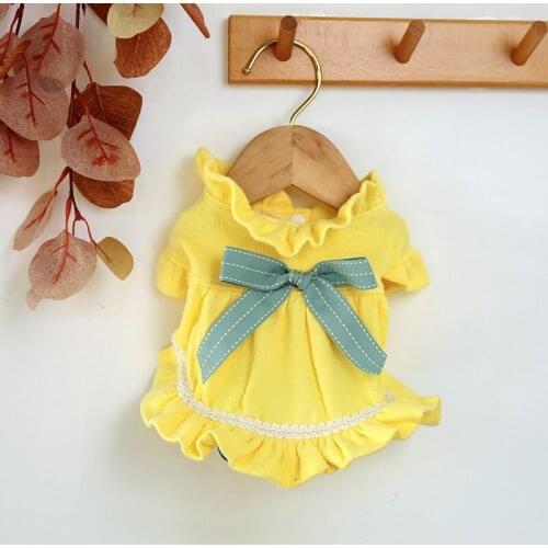 Cute Bow Tie Dog Princess Skirt Ruffle Small Dog Costume Festival Outfits Fashion Clothes For Teddy Siberian Pup Chihuahua