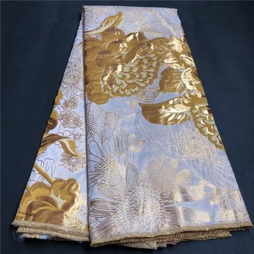 MIQIER High Quality African Nigerian Tulle Lace Fabric Cotton Embroidery Wedding Party Dress Swiss Golden White 2.5Yards Latest