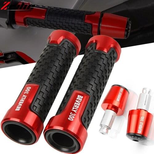 Motorcycle 7/8" 22mm Handlebar Grips Handle Bar Cap Ends Plugs FOR PIAGGIO BEVERLY 300 BEVERLY300 2011-2018 2017 2016 2015 2014