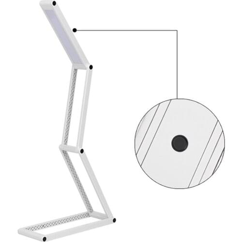 Learning Table Lamp LED Reading Desk Lamp Student Office Table Light Portable Foldable Bedside Night Light Button Switch