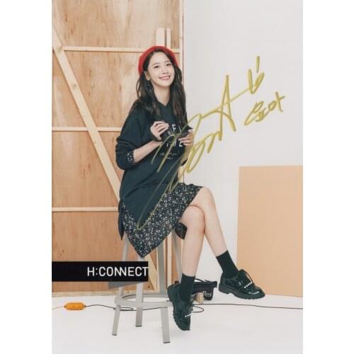 Hand signed SNSD Yoona autographed original photo 7 inches collection free shipping 032018B