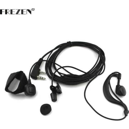 Ear Hanging Headphone Finger PTT Earpiece With Microphone TK Plug Headset For Kenwood Radio BAOFENG UV-5R UV-5RE Plus UV-82 GT-3