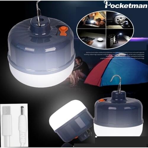 7200mAh Portable Lantern Camping Lamp Tent Light Emergency Reading Repairing Lamps Waterproof Hang Magnet Flashlight DC Interfac