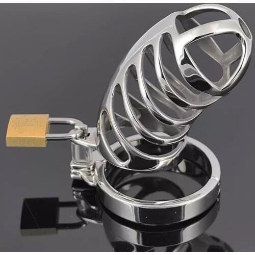 BDSM Dick Gage Stainless Steel Chastity Cage Bird Bondage Penis Lock Male Chastity Device Cock Ring Adult Sex Toys For Men Gay