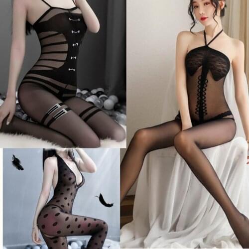 Sexy Tights Underwear Womens Hosiery black open crotch intimate sexy lingerie hose hot sex products