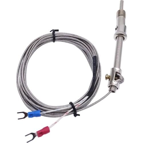 30mm K type thermocouple probe type thermocouple sensor stainless steel thermocouple 1m 2m 3m 4m 5m cable 0-400