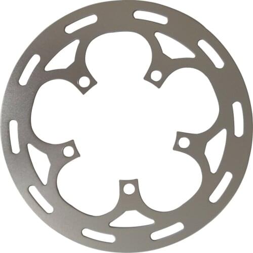 TRUYOU 110 BCD Aluminum Silvery Chain Wheel Guard Road Bicycle Protect Cover Support Folding Bike Chainring 34-56 Tooth