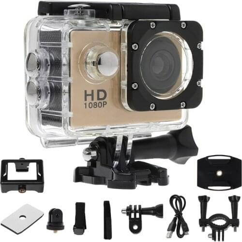 Waterproof Diving 1080P Sports Camera Helmet Cam Video Camcorder DVR DV Action Recorder Electronic Articles