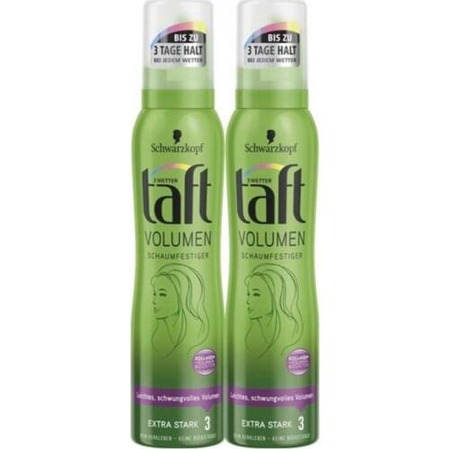 TAFT Hair Gel Wax Hair Foam TRUE VOLUME 150 ml + 150 ml / 2 pcs