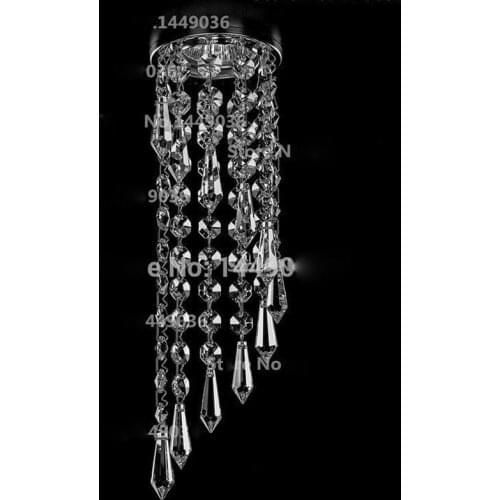 High Quality Dia8.5*H27cm K9 Chandelier Light Living Room Corridor New Modern Mini LED Crystal Lamps