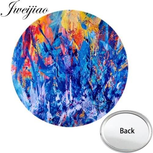 Youhaken Famous Abstracts Oil Paintings Collection Mini One Side Flat Pocket Mirror Compact Portable Makeup Vanity Hand Mirrors