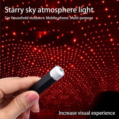 USB car star light laser car starry sky light atmosphere light car starry sky ceiling decoration usb starry sky light