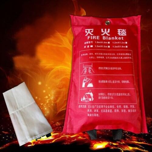 1.5MX1.5M Glass Fiber Home Fire Blanket Emergency Survival Fire Escape Tent Safety Fire Extinguisher Tent DFT001