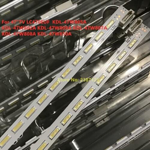 2pcs 676mm For LG LED BACKLIGHT STRIP KDL-47W805A KDL-47W802A Kdl-47W809 KDL-47W807A LC470EUF F LC470EUF-FFP2 LC470EUF-(FF)(P2)