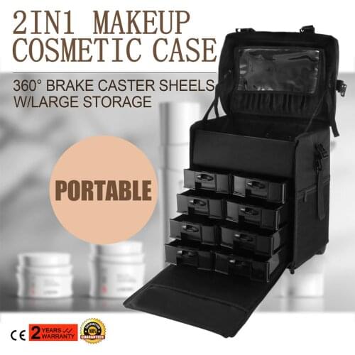 2 in 1 Makeup Case professional makeup bag cosmetic makeup bag velvet makeup bag holographic makeup bag unicorn makeup bag