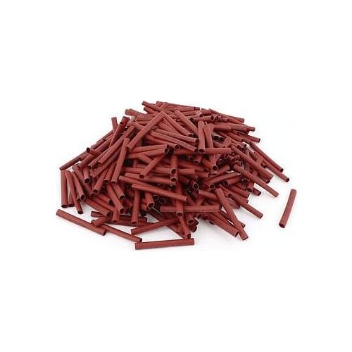 300pcs 4mm Dia 50mm Long Polyolefin Heat Shrink Tubing Wire Wrap Sleeve Red