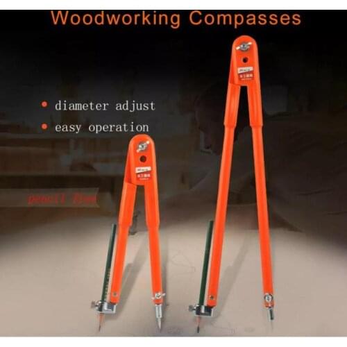 45 Steel Circular Marking Line Scribe Wood Working Drawing Compass Industry Tool Compact and Portable Woodworking Compasss