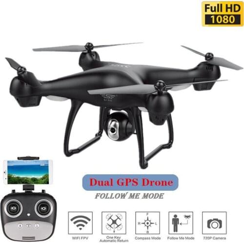 Dual GPS Drones Smart Follow Quadcopter RC Helicopter Drone With Camera HD 1080P 2.4G WiFi FPV Drone GPS Dual Mode positioning