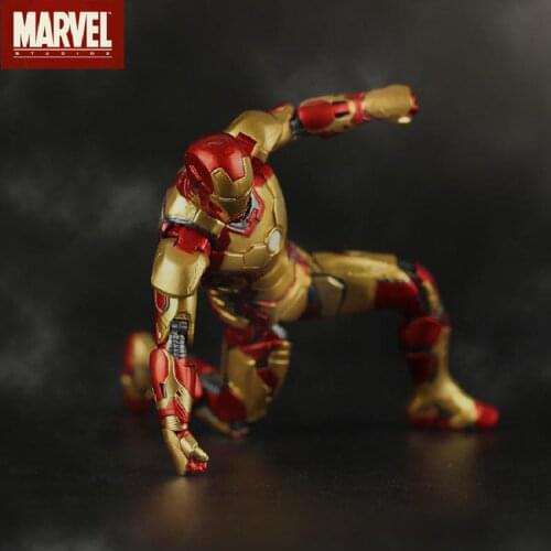 Disney The Avengers Anime Iron Man Action Figure Model Mk42 Mk43 Ironman Doll Pvc Figure Children Toys Collect Decorations Gift