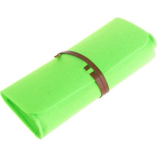 Felt Sunglasses Bags Cases Portable Soft Glasses Package Accessories Belt Closure New