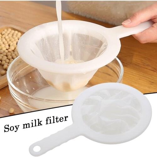 Funnel Filter Mesh Reusable Ultra Fine Nylon Mesh Strainer Bags with Handle Kitchen Tool For Home