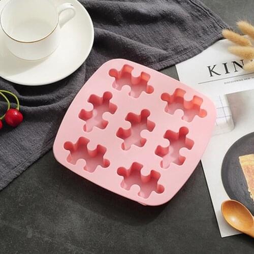 Puzzle shape Silicone Soap Mold Aroma Plaster Gypsum Mould DIY Ice Cube Tray Molds Chocolate Cake Decorating Tools