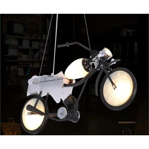 Industrial style chandelier creative personality decoration motorcycle childrens room boy clothing store front desk restaurant