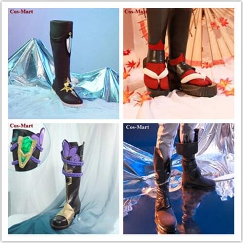 Game Genshin Impact Kaeya/Zhongli/Xiao/Diluc/Tartaglia/Venti/Kazuha Boots Cosplay Fashion Universal Combat Shoes Role Play Used