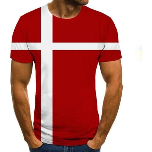 3D Printed Top High Quality 2021 Hot Sales Mens New Summer T-Shirt with Round Neck Short Sleeve