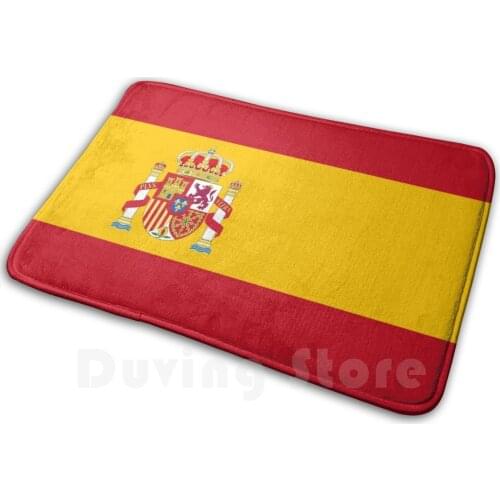Spain Flag Soft Non-Slip Mat Rug Carpet Cushion Spain Flag Red Yellow Spanish
