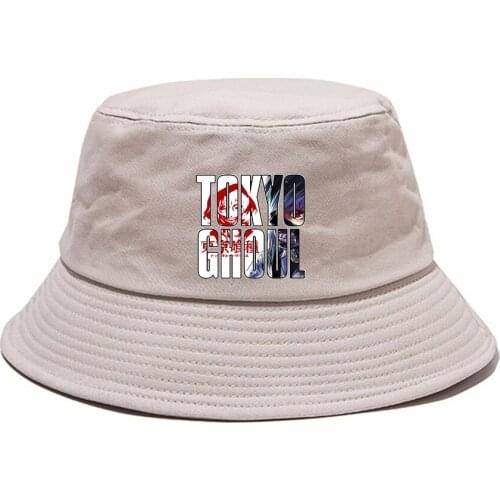 Anime Tokyo Ghoul Bucket Hat Fisherman Hat Casual Student Outdoor Cap Boonie Hat Summer Sun Cap Beach Hat Hip Hop Cap