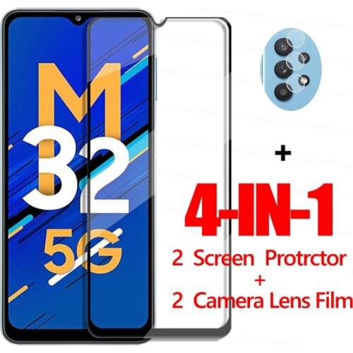 Full Glue Glass For Samsung Galaxy M32 5G Screen Protector Tempered Glass For Samsung Galaxy M32 5G Phone Film For Galaxy M32 5G