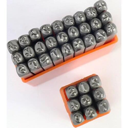 Jewerly Stamp Handstamping Steel Gold Silver Metal Stamps Leather DIY Custom LOGO Name Jewelry Tools Number Alphabet Kit Puncher