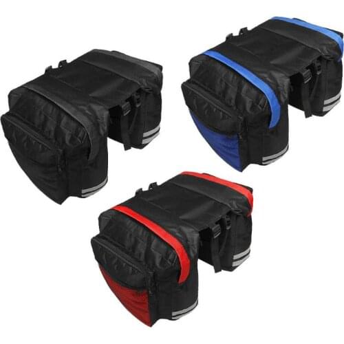 MTB Mountain Bicycle Bag Bike Double Side Rear Rack Bag Tail Seat Trunk Bag Pannier Bag Bike Accessories Luggage Carrier