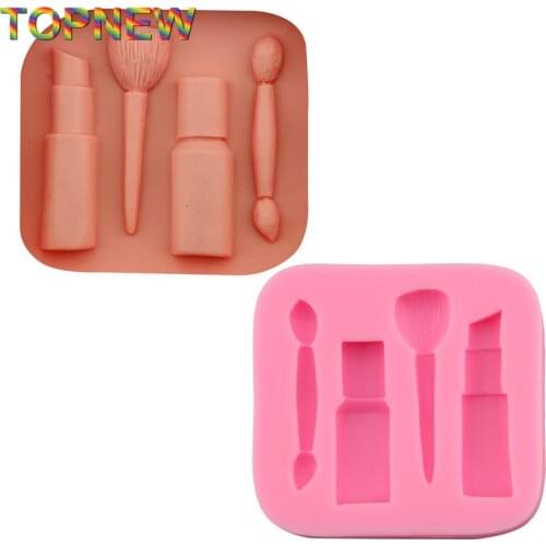 Top New 3D Make Up Set Shape Silicone Lace Mold Cake Tools, Fondant Bakeware Decorating, Candy, Cookie, Jelly Tools C3017