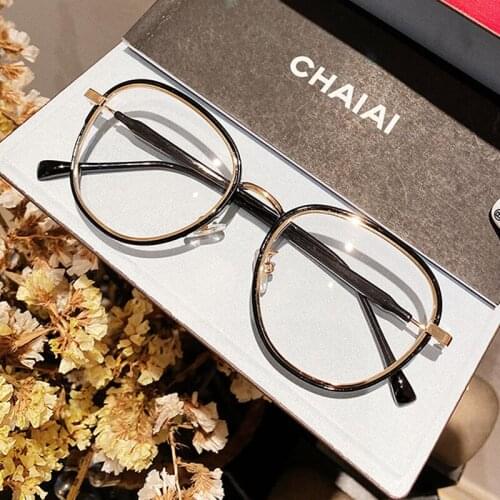 TR90 clear frame clear glasses for women vintage alloy oval round eyeglasses men fashion retro small eyewear transparent shades