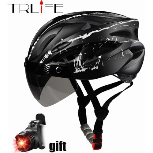 Cycling Helmet Bike Ultralight Helmet men Bicycle Helmet Mountain Road Bicycle MTB Helmet Bike Helmet Light with Taillight gift
