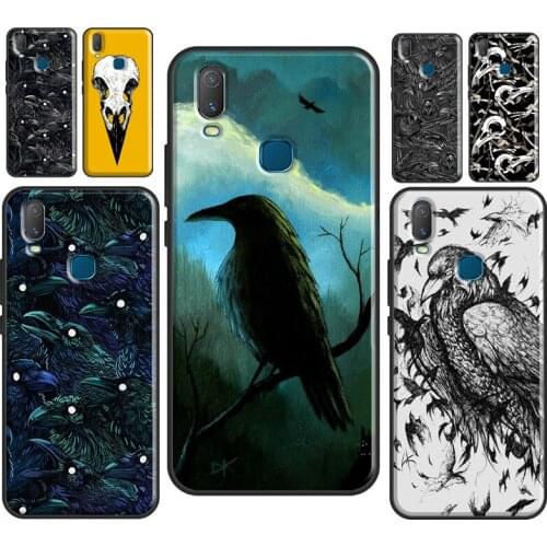 Raven Crow Skull pattern Case For Vivo V17 Neo V20 SE Y1S Y12 Y17 Y30 Y50 Y70 S1 Y91C Y20 S Y11 2019 Back Cover