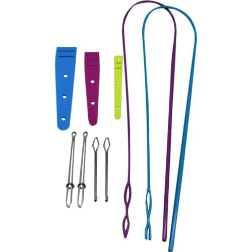 9pcs Elastic Band Needle Threader Wearer Clip Manual Sewing Tool Cloth Household Sewing Accessories Knitting Tools