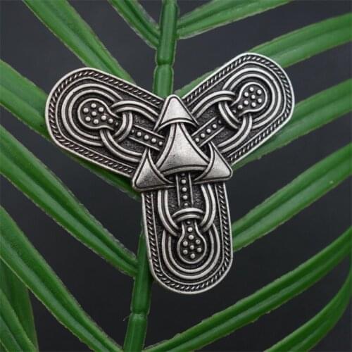 1pcs 9th Century Borre-style Viking Brooch Medieval Jewelry Pin Badge Gifts For Women Men