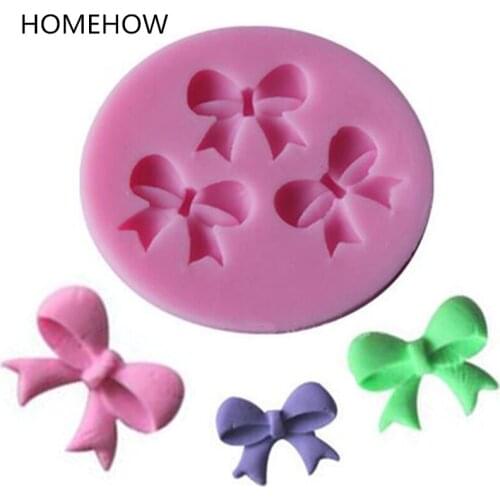 1PC/Lot Mini Cute Bow Ties Silicone Cake Mold 3D Chocolate Candy Mold Baking Beginner DIY Fondant Cake Decorating Tools