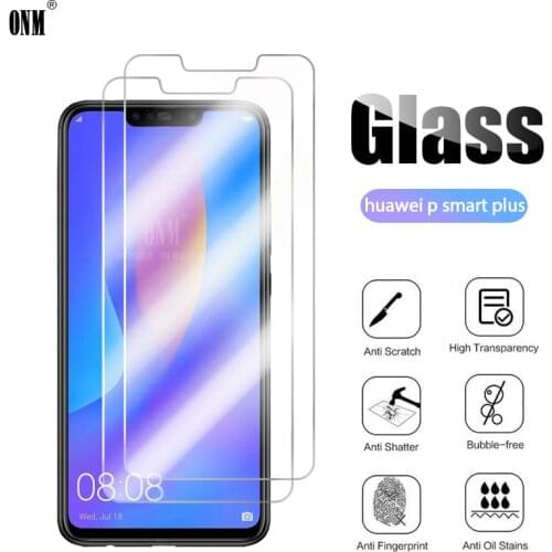 2Pcs Tempered Glass For Huawei P Smart Plus Nova 3i Screen Protector For Huawei P Smart Plus Protective Glass Film