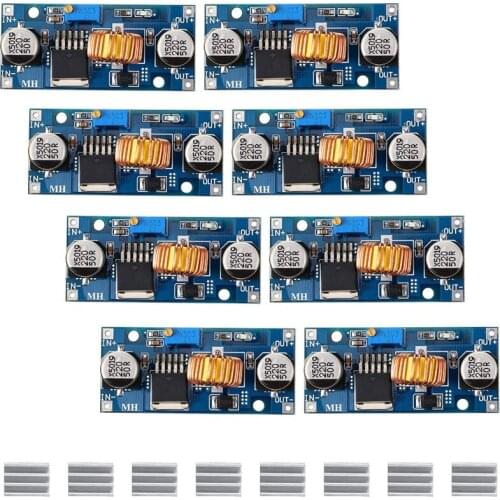 5A DC-DC Adjustable Buck Converter Reduced Voltage Regulator Power Module 4V - 38V to 1.25V - 36V (8 Pieces)