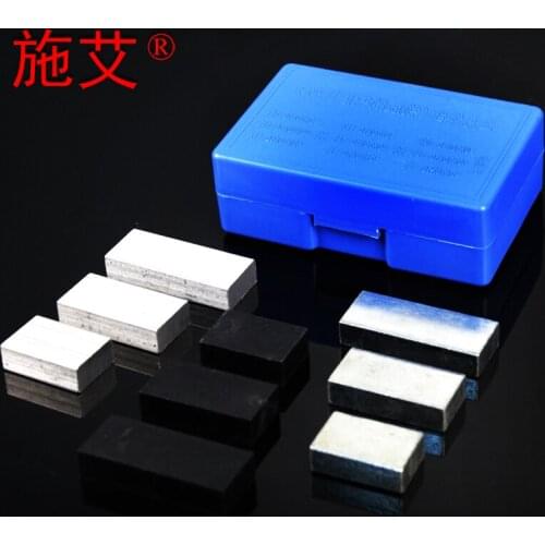 9pcs/set Cuboid Block Plastic iron aluminium Different Mass Scientific Density Physical Experiment Equipment