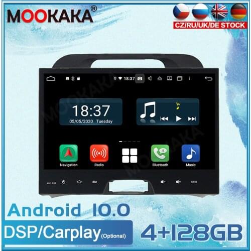 Android10 For Kia sportage 2010+ Car GPS Navigation Auto Stereo Multimedia Radio Video DVD Player Headunit Carplay DSP 4G LTE