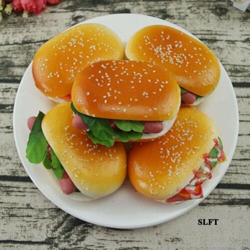 Baking dessert house store shop decoration display props Artificial simulation food beef vegetables hamburger burgers model